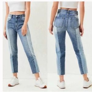Pacsun Vintage Icon Two Tone High Rise Jeans  25 Raw Hem #jeans #vintage #blue